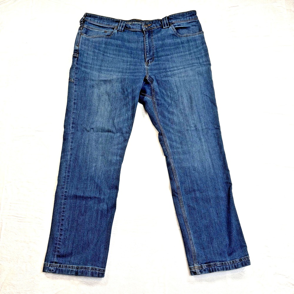 Duluth Trading Co Ballroom Double Flex Jeans Mens 40x32 Blue Standard Fit